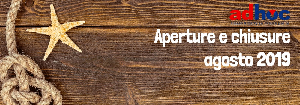 Notizie dal news: Orari di apertura agosto 2019
