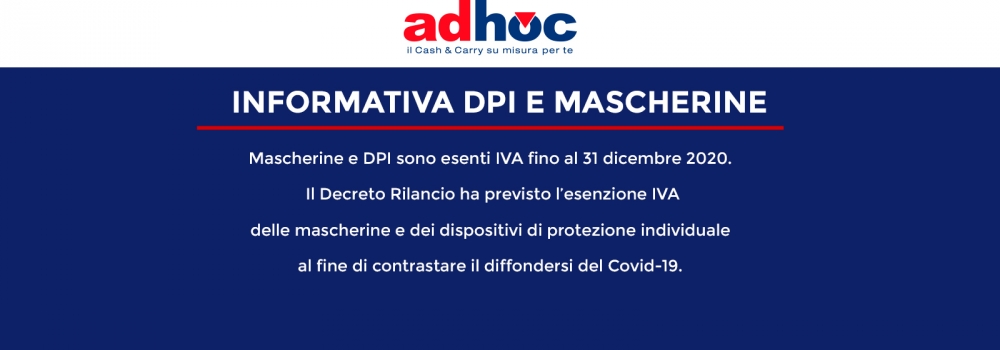 Informativa DPI e Mascherine