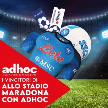 Notizie dal news: Vincitori concorso "Allo Stadio Maradona con Adhoc"