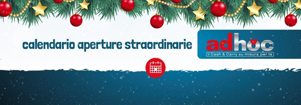 Calendario aperture straordinarie Adhoc